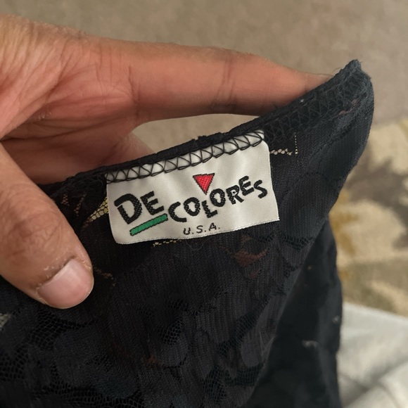 Vintage Coquette Lace Crop Top - Picture 5 of 5